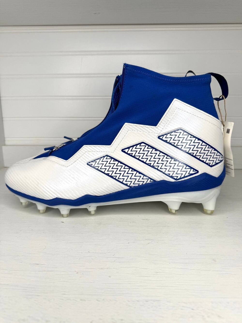 adidas Nasty 2.0 Football Cleats GV8307 White Blue Men’s US 15 New No Box